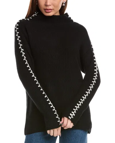 ELIE TAHARI ELIE TAHARI FUNNEL NECK CASHMERE SWEATER