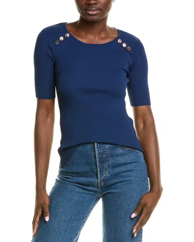 Elie Tahari Gemma Sweater In Blue
