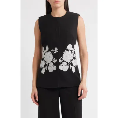 ELIE TAHARI ELIE TAHARI ISLA EMBROIDERED VEST