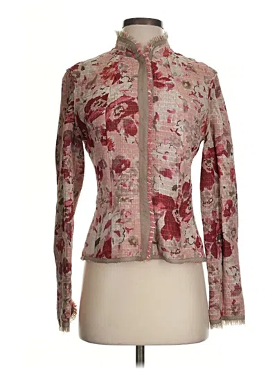 Pre-owned Elie Tahari Jacket In Burgundy
