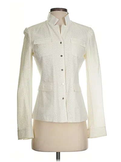Pre-owned Elie Tahari Jacket In Ivory