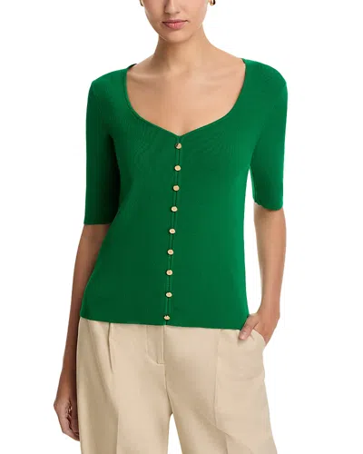 ELIE TAHARI JESSICA SWEETHEART SWEATER