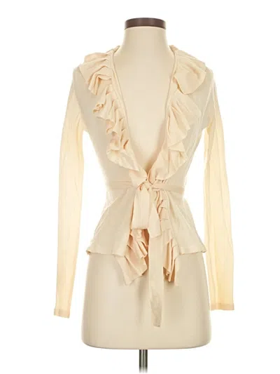 Pre-owned Elie Tahari Kimono In White