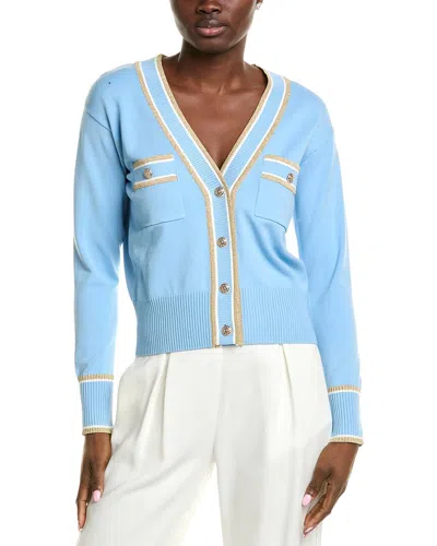 Elie Tahari Kiva Cardigan In Blue