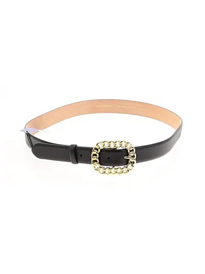 Elie Tahari Leather Belt In Black