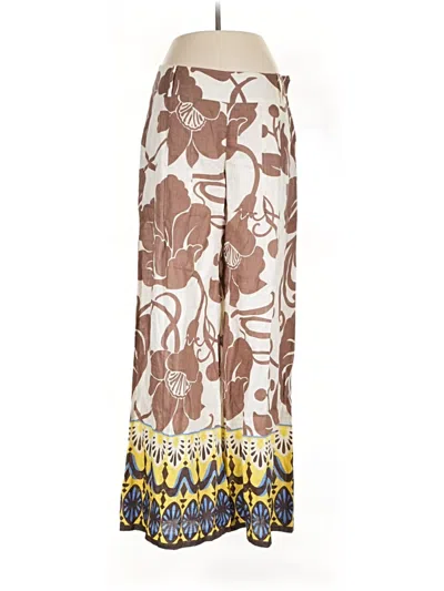 Pre-owned Elie Tahari Linen Pants In Brown