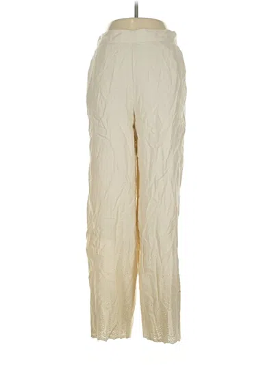 Pre-owned Elie Tahari Linen Pants In Ivory