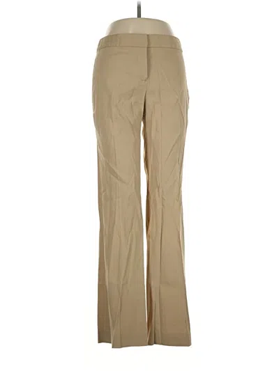 Pre-owned Elie Tahari Linen Pants In Tan