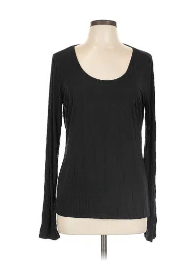 Pre-owned Elie Tahari Long Sleeve T-shirt In Black
