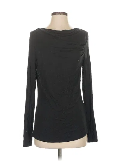 Pre-owned Elie Tahari Long Sleeve T-shirt In Black