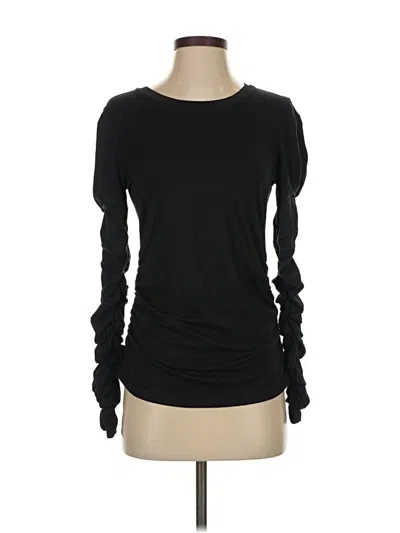 Pre-owned Elie Tahari Long Sleeve T-shirt In Black