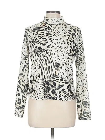 Pre-owned Elie Tahari Long Sleeve Turtleneck In White