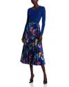 Elie Tahari The Belinda Sweater Dress In Daphne Blue