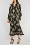 Elie Tahari The Mila Marseille Dress In Marseille Print Placed