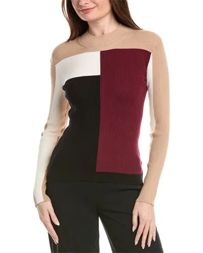 Elie Tahari The Odelia Colorblock Sweater In Multi