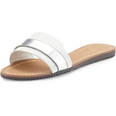 Elie Tahari Negril Leather Slides In White