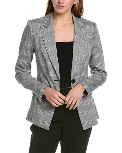 Elie Tahari Notch Collar One-button Blazer In Black