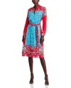 Elie Tahari Paulina Isle Of Capri Tie Waist Printed Shirtdress In Isle Of Capri Print