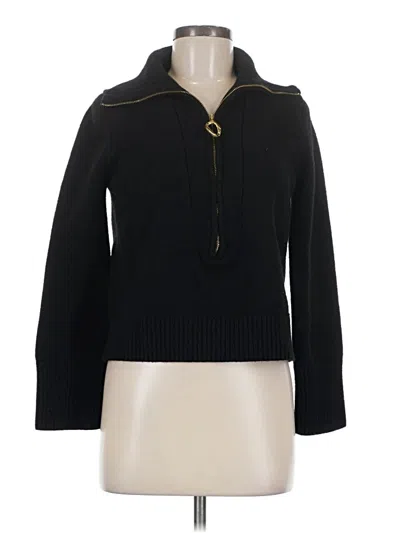 Pre-owned Elie Tahari Pullover Sweater In Black