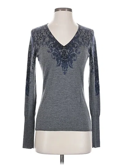 Pre-owned Elie Tahari Pullover Sweater In Gray
