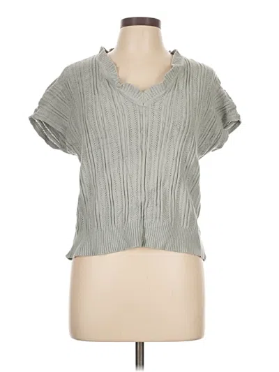Pre-owned Elie Tahari Pullover Sweater In Gray