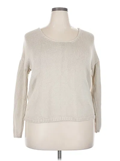 Pre-owned Elie Tahari Pullover Sweater In Ivory