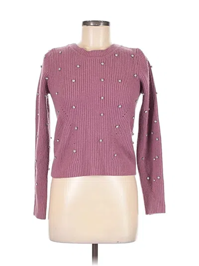 Pre-owned Elie Tahari Pullover Sweater In Purple