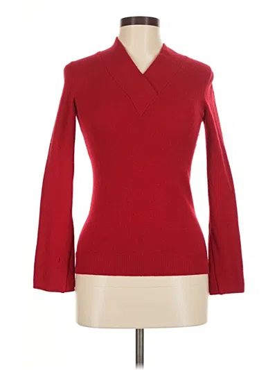 Pre-owned Elie Tahari Pullover Sweater In Red