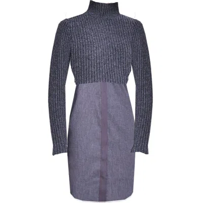 Elie Tahari Raleigh Sweater Dress In Blue