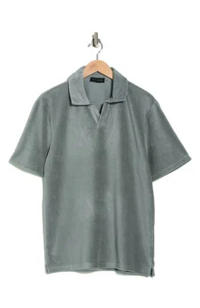 Elie Tahari Ribbed Velour Polo