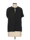 Elie Tahari Short Sleeve Blouse In Black