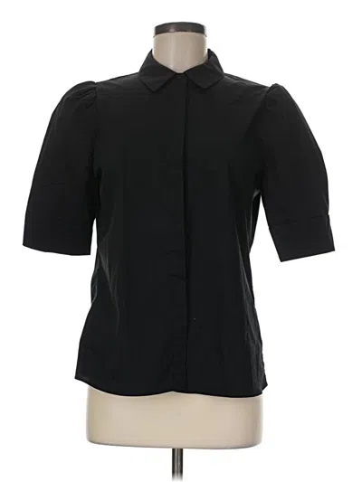 Elie Tahari Short Sleeve Blouse In Black