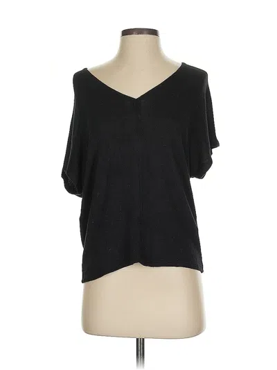 Pre-owned Elie Tahari Short Sleeve T-shirt In Black