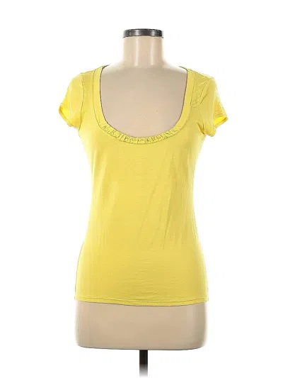 Pre-owned Elie Tahari Short Sleeve T-shirt In Yellow