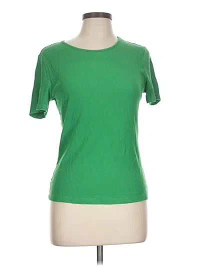 Pre-owned Elie Tahari Short Sleeve T-shirt In Green