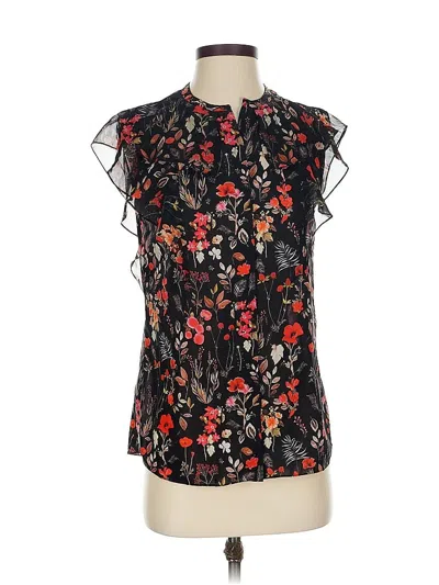 Pre-owned Elie Tahari Sleeveless Blouse In Black