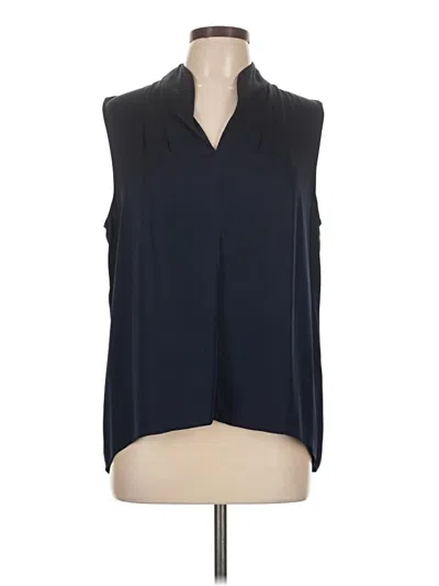 Pre-owned Elie Tahari Sleeveless Blouse In Black