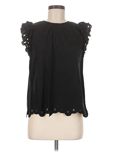 Pre-owned Elie Tahari Sleeveless Blouse In Black