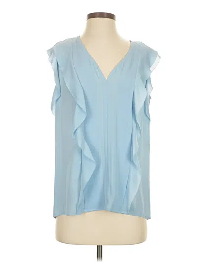 Pre-owned Elie Tahari Sleeveless Blouse In Blue