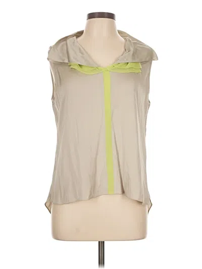 Pre-owned Elie Tahari Sleeveless Blouse In Brown