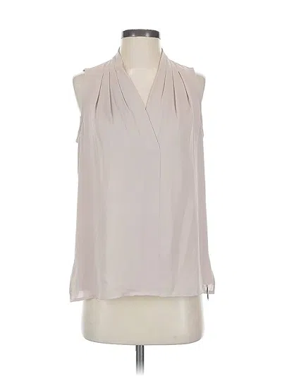 Pre-owned Elie Tahari Sleeveless Blouse In Gray