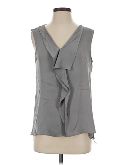 Pre-owned Elie Tahari Sleeveless Blouse In Gray