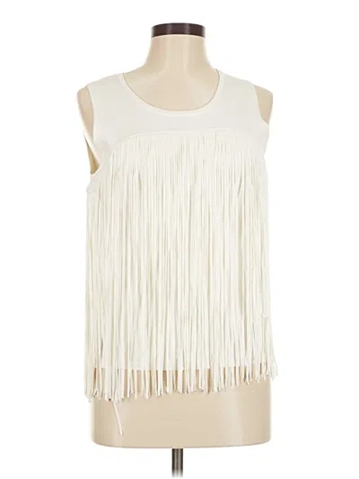 Pre-owned Elie Tahari Sleeveless Blouse In Ivory