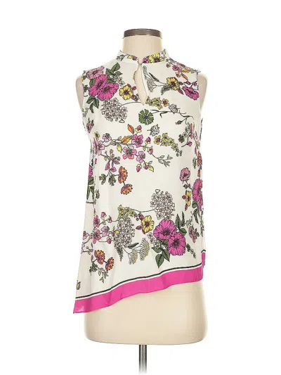 Pre-owned Elie Tahari Sleeveless Blouse In White