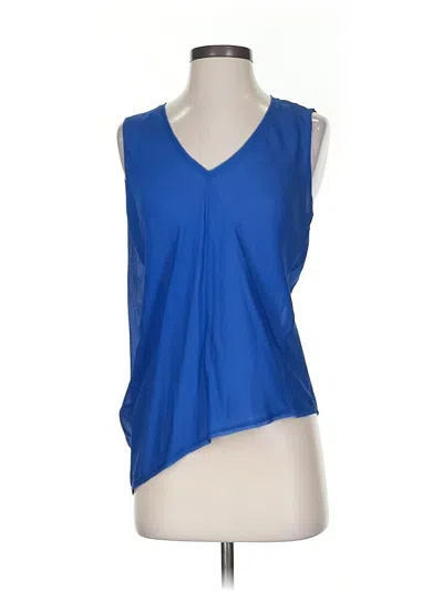 Pre-owned Elie Tahari Sleeveless T-shirt In Blue