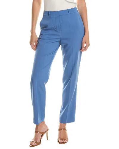 Elie Tahari Slim Straight Pant In Blue