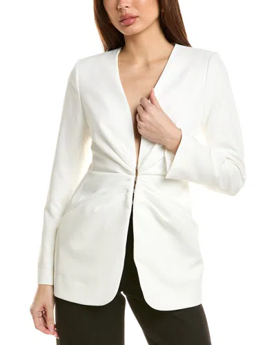 Elie Tahari Starburst Pleat Blazer In Blue