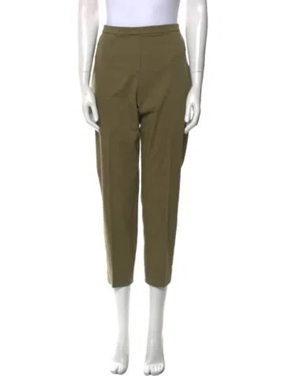 Pre-owned Elie Tahari Straight Leg Pants In Green