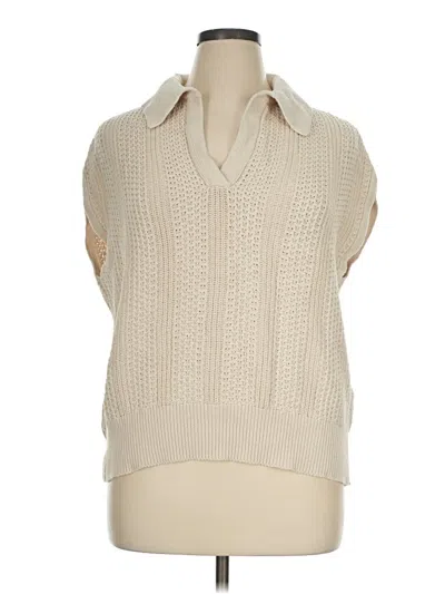 Pre-owned Elie Tahari Sweater Vest In Ivory