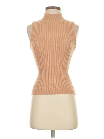 Pre-owned Elie Tahari Sweater Vest In Tan
